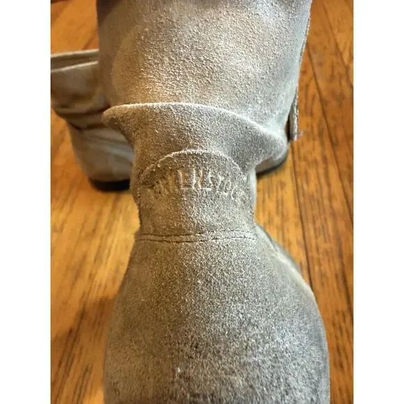 Birkenstock Boots Womens Size 9 40 Suede Ankle Booties Made in Portugal Zip - Picture 6 of 10